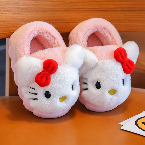 Cute Pikachu Autumn/Winter Cotton Slippers Cover Heel Cute Cartoon