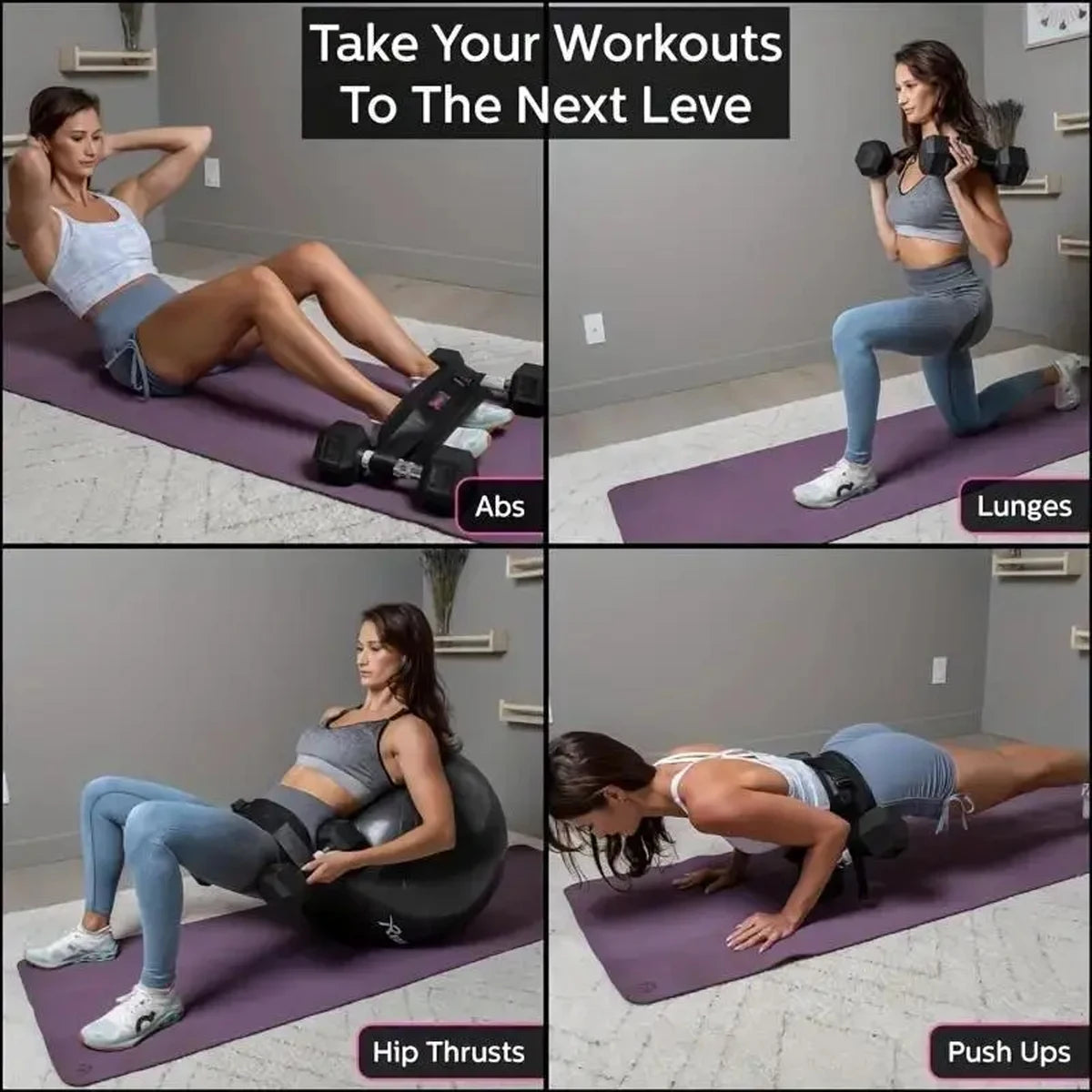 Adjustable Weighted Waist Belt, for Home Workouts, Dumbbell Training &