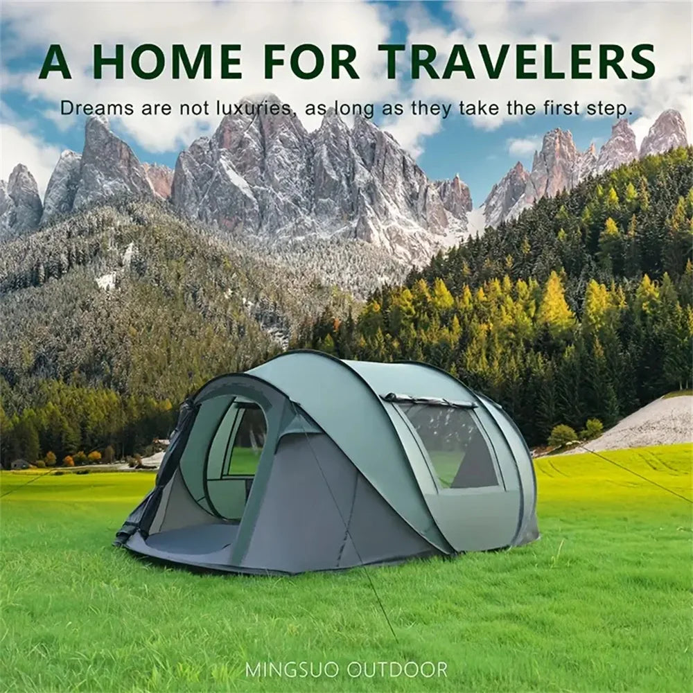 5-8 people quick opening hand throw tent waterproof camping boat tent