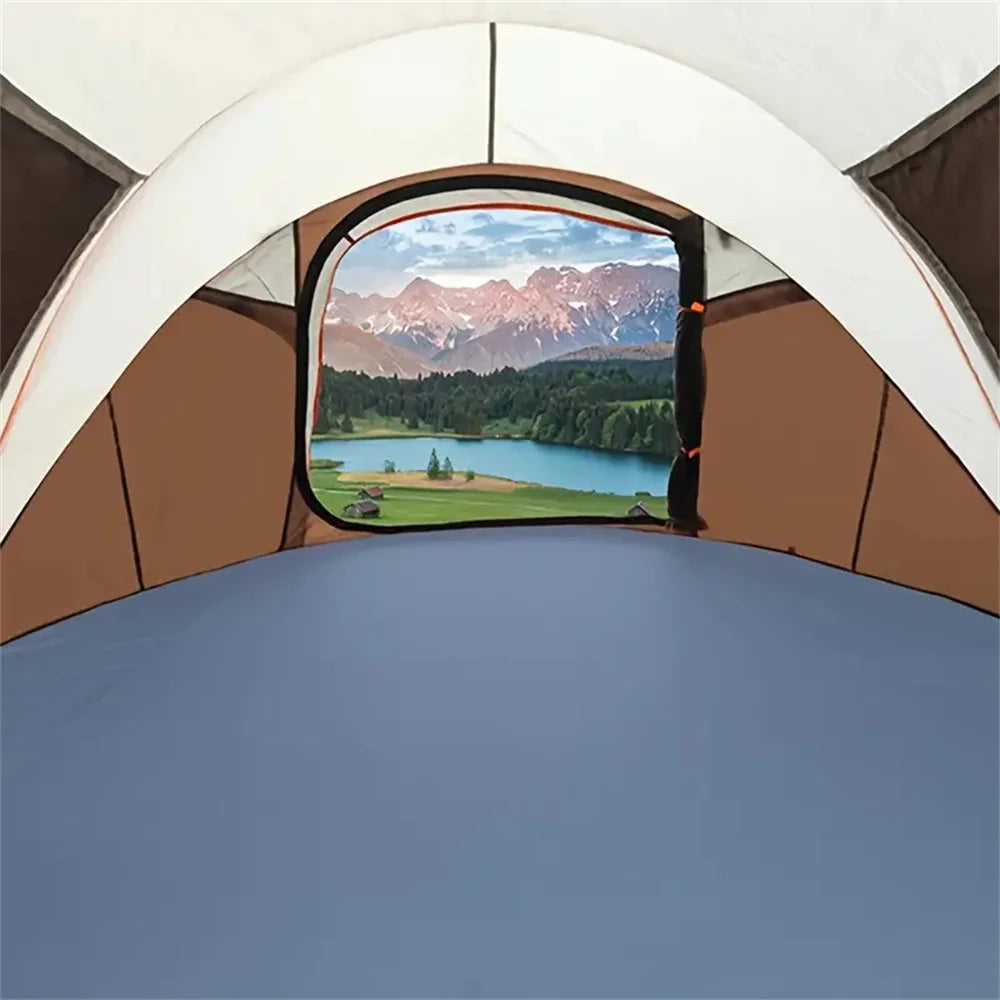5-8 people quick opening hand throw tent waterproof camping boat tent
