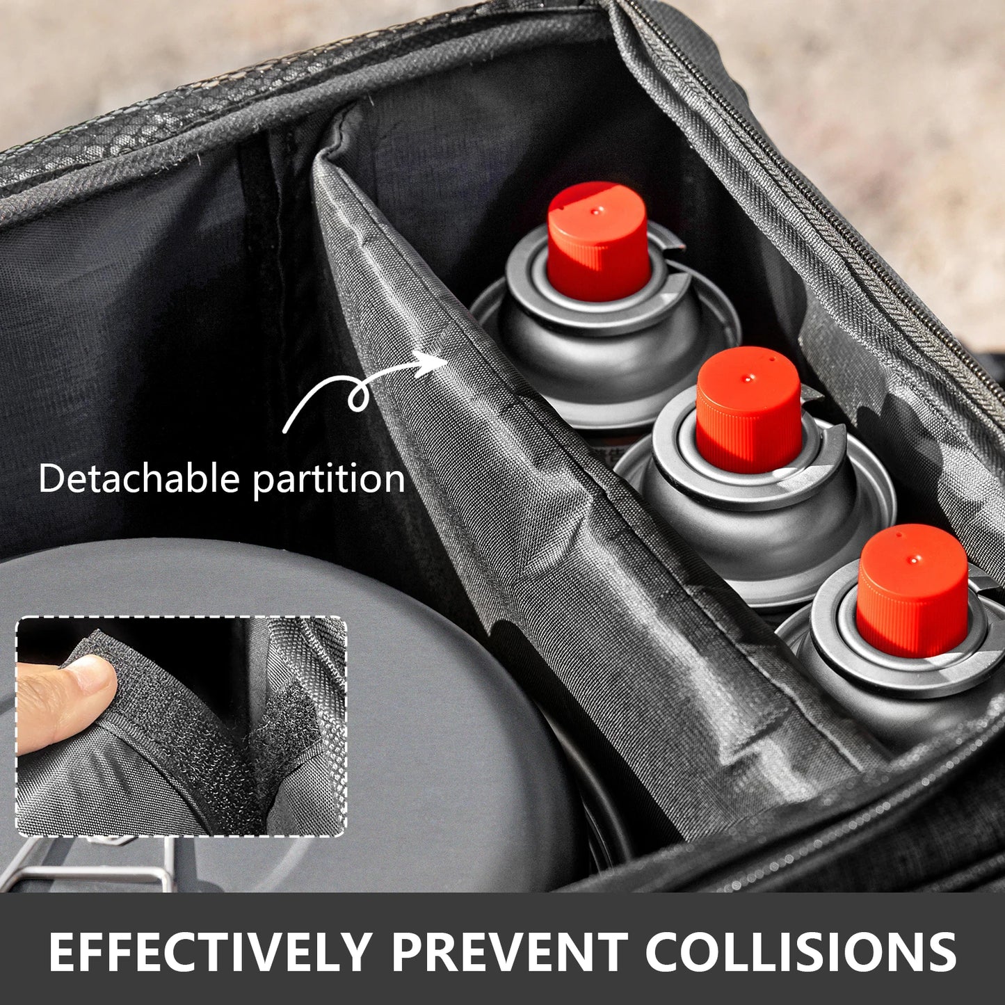 BISINNA Outdoor Camping Bag 26L Folding Gas Tank Storage Bag Picnic