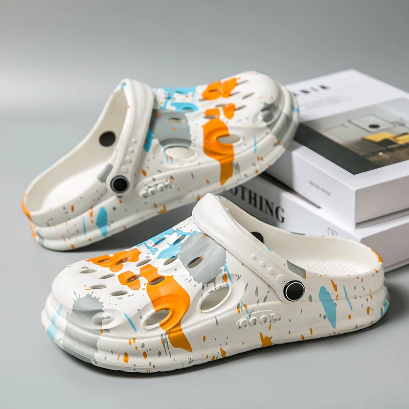 Croc Shoes, Summer Trendy Outdoor Sports Beach Slippers, Non-Slip,