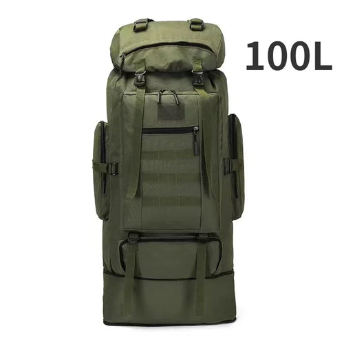 80L/100L  Mountaineering Bag Climb Bag Tactical Backpacks Large