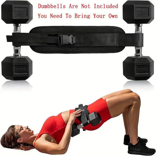 Adjustable Weighted Waist Belt, for Home Workouts, Dumbbell Training &