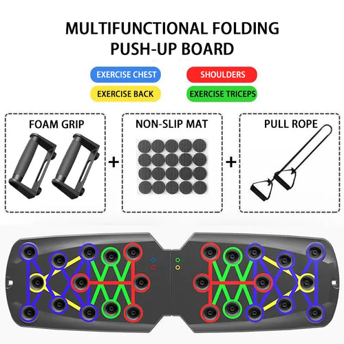 Push-up Board Set Portable Multifunctional Push-up Bar Foldable