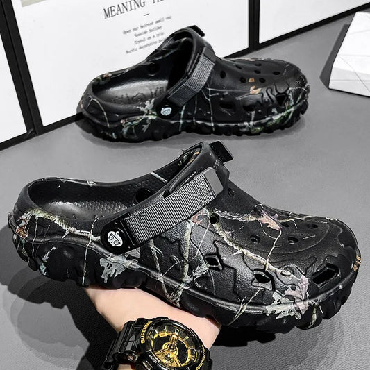 Summer Women's and Men's Clogs Slippers Classic Couple's Garden Shoes