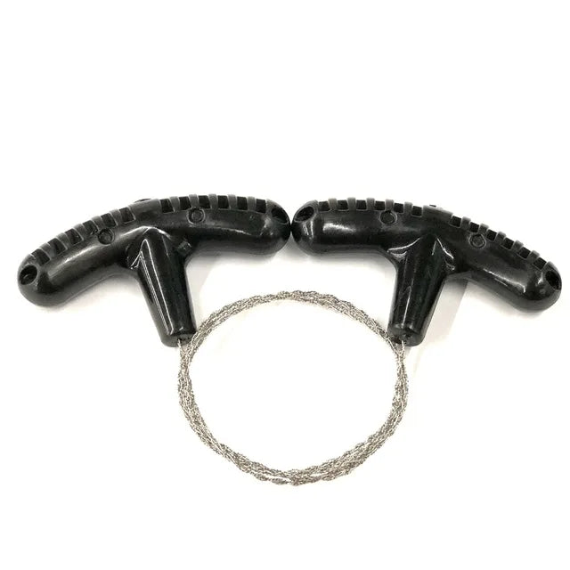 Portable Stainless Steel Wire Saw with Finger Handle Outdoor Camping