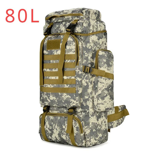 80L/100L  Mountaineering Bag Climb Bag Tactical Backpacks Large