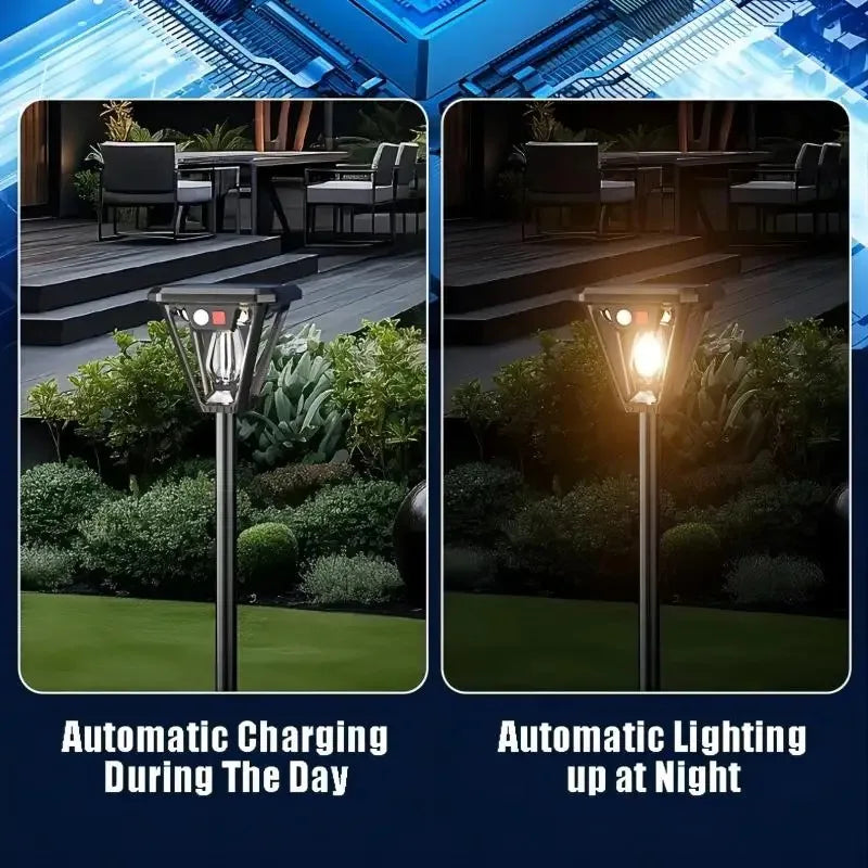 Solar Motion Sensor Light Outdoor LED Waterproof Lawn Street Garden
