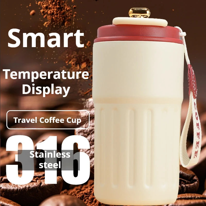 450ML Stainless Steel Thermo Water Bottle LED Temperature Display