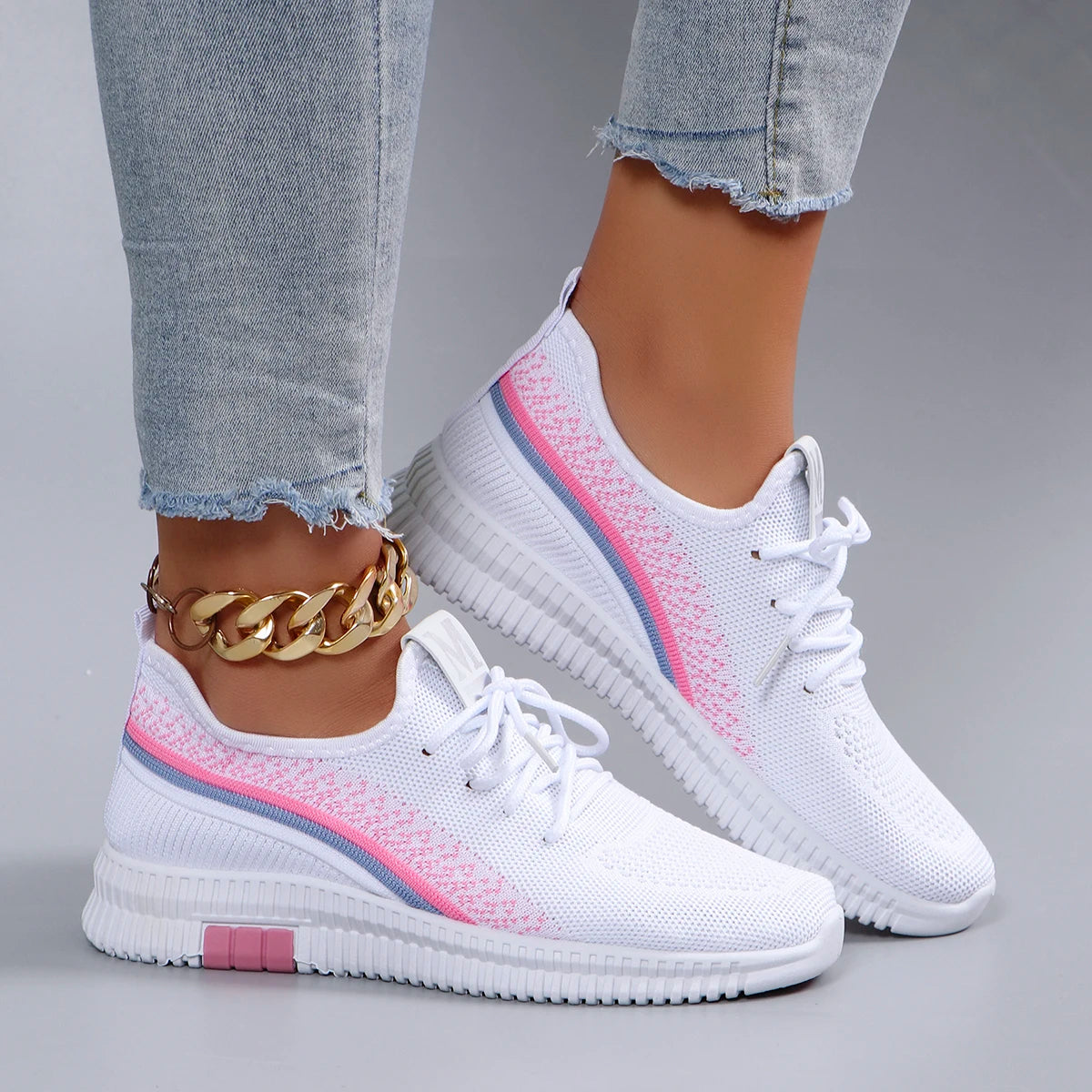 Women's summer breathable mesh flat shoes，women's shoes，casual