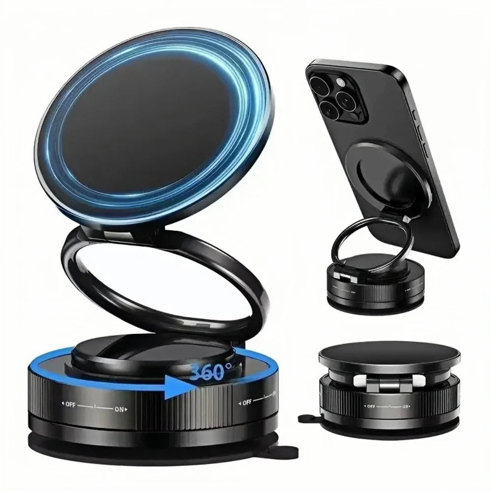 T30 Vacuum Magnetic Phone Holder Stand, for Magsafe Suction Cup Phone