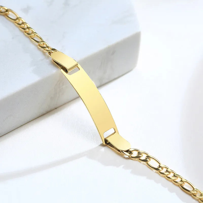 Personalize Baby Name Bracelets Non Allergy Stainless Steel Infant