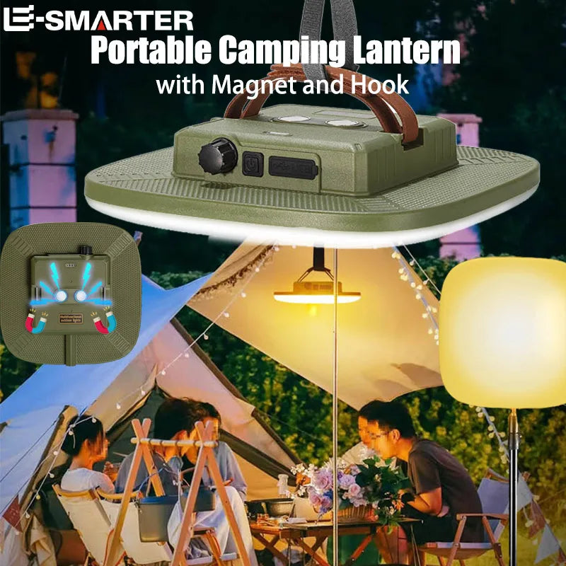 ESMARTER Rechargeable Camping Tent Strong Light with Magnet Portable