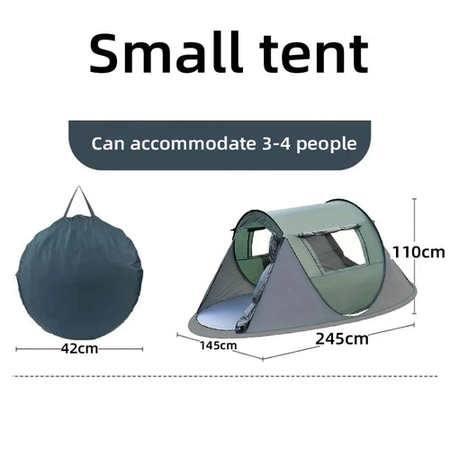 5-8 people quick opening hand throw tent waterproof camping boat tent