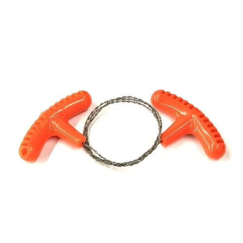 Portable Stainless Steel Wire Saw with Finger Handle Outdoor Camping