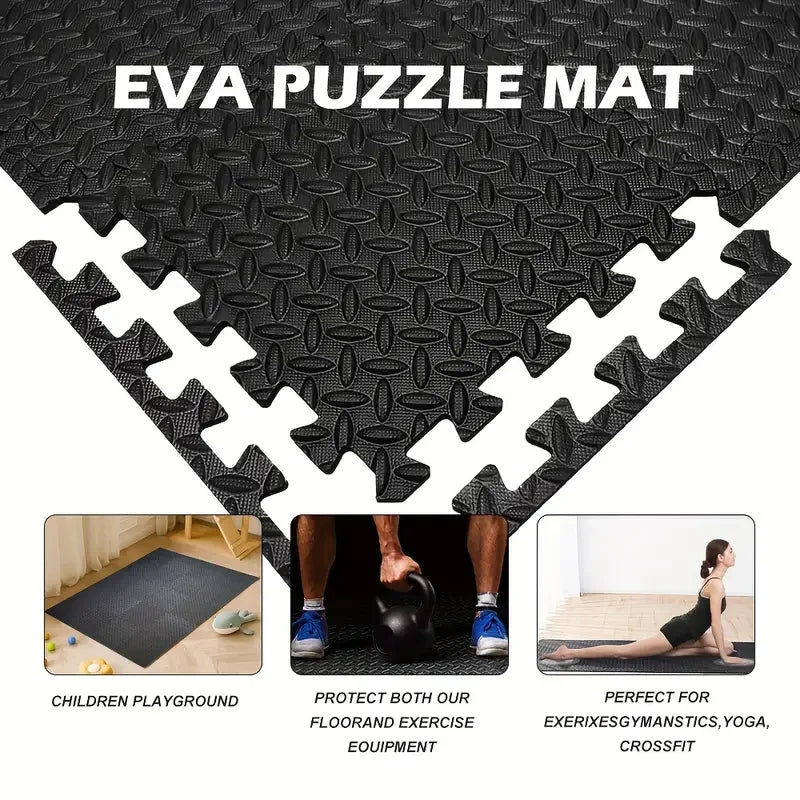 8/16 Pcs Foam Fitness Non Slip Yoga Mat Fitness Floor Tile Protection