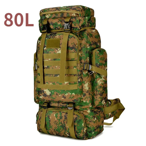 80L/100L  Mountaineering Bag Climb Bag Tactical Backpacks Large