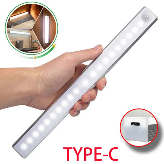 Motion Sensor LED Light – USB-C Rechargeable Cabinet & Closet Light