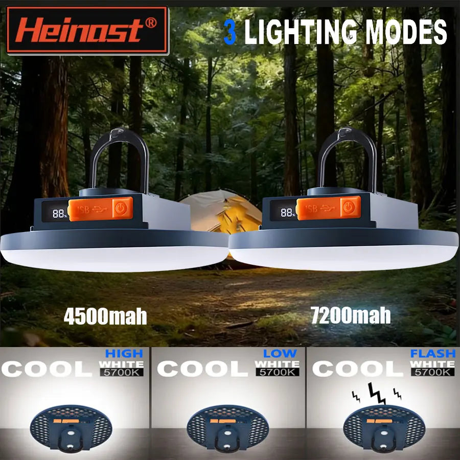 Portable Rechargeable Powerful Light Camping Lantern with Magnet