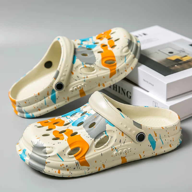 Croc Shoes, Summer Trendy Outdoor Sports Beach Slippers, Non-Slip,