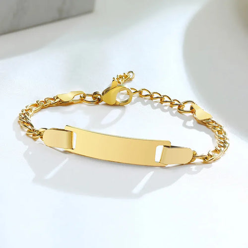Personalize Baby Name Bracelets Non Allergy Stainless Steel Infant