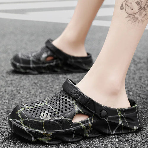Plus Size 47 Classic Clogs Summer Men's Sandals Outdoor Garden