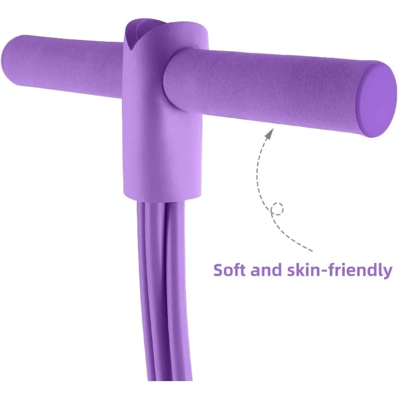 4-Level Resistance Band Tensioner with Non-Slip Handles - Home Fitness