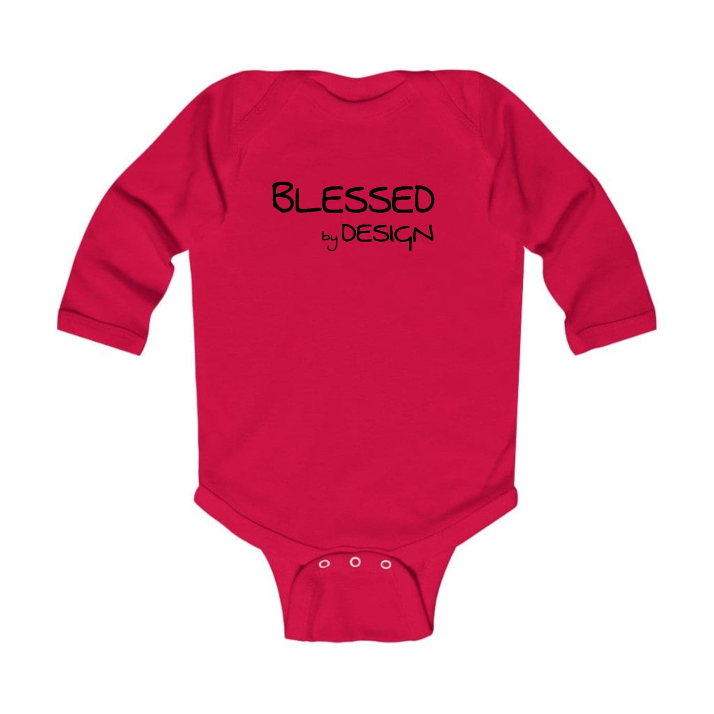 Infant Long Sleeve Graphic T-shirt Blessed by Design - Inspirational