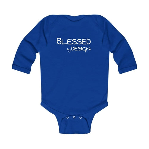 Infant Long Sleeve Graphic T-shirt - Blessed by Design - Inspirational