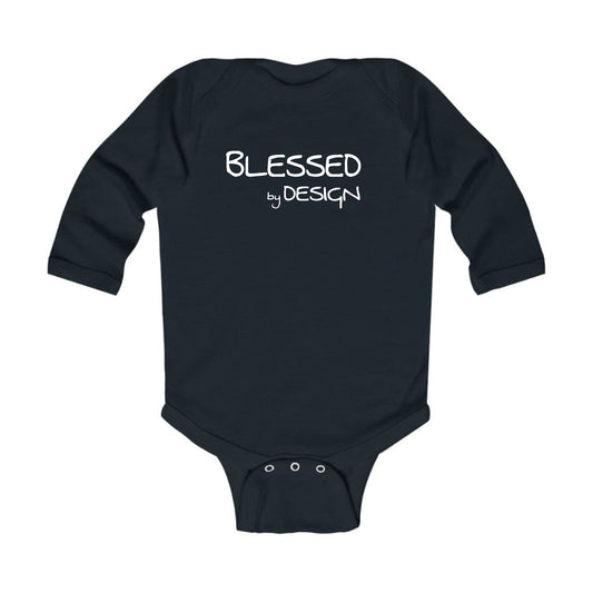 Infant Long Sleeve Graphic T-shirt - Blessed by Design - Inspirational