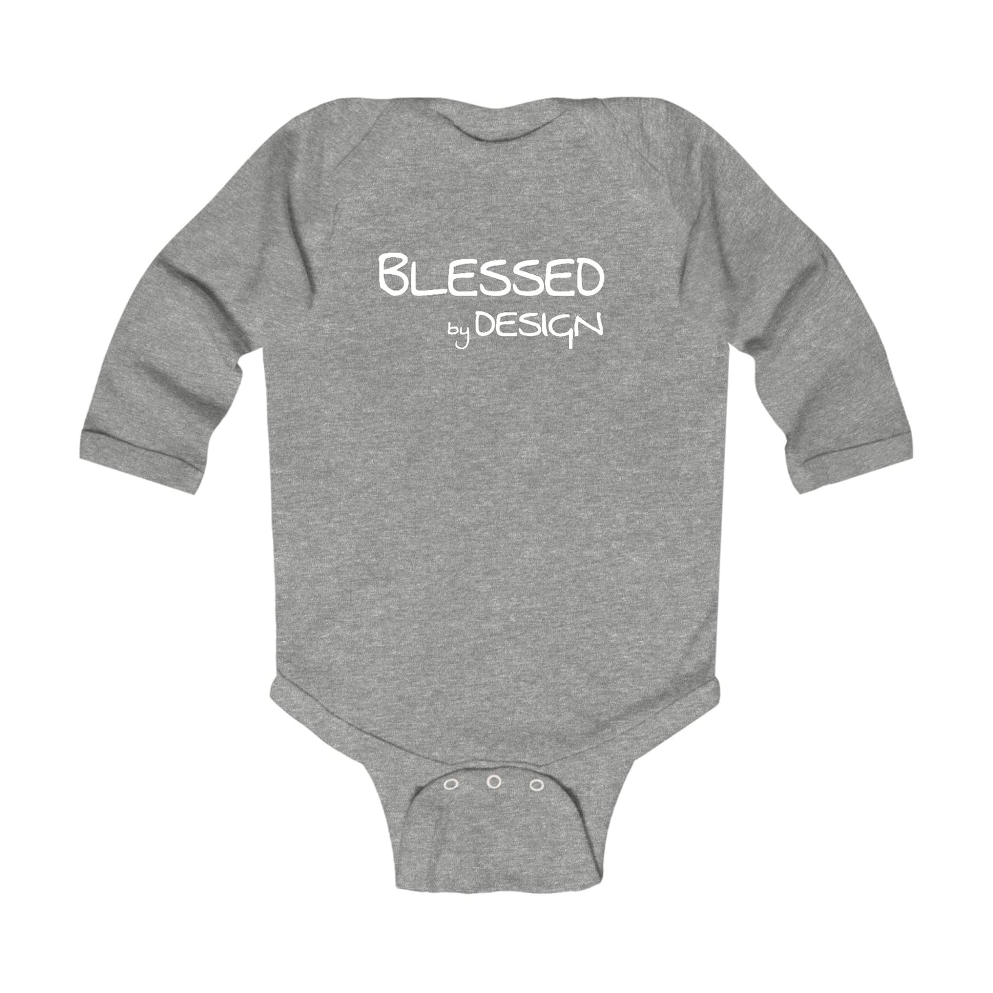 Infant Long Sleeve Graphic T-shirt - Blessed by Design - Inspirational